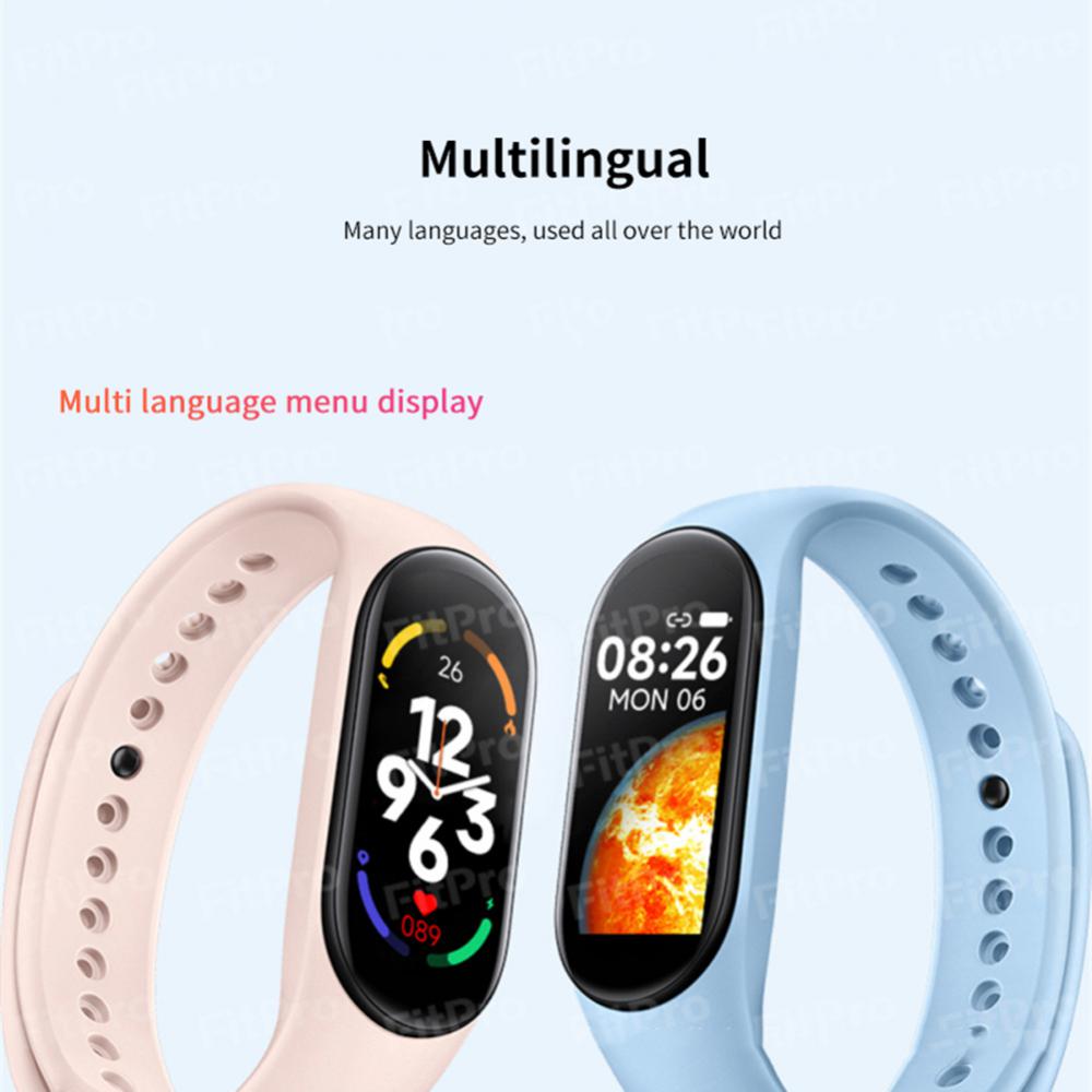 New M7 Smart Watch Men Women Fitness Sports Smart Band Fitpro Version Bluetooth-compatible Heart Rate Take Pictures Smartwatch