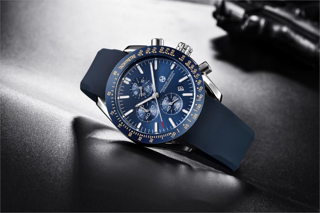 Pagrne Design 2021 New Men's Quartz Watch Rubber Wrist Strap Men's Waterproof Watch Luxury Brand Men's Sports Military Clock
