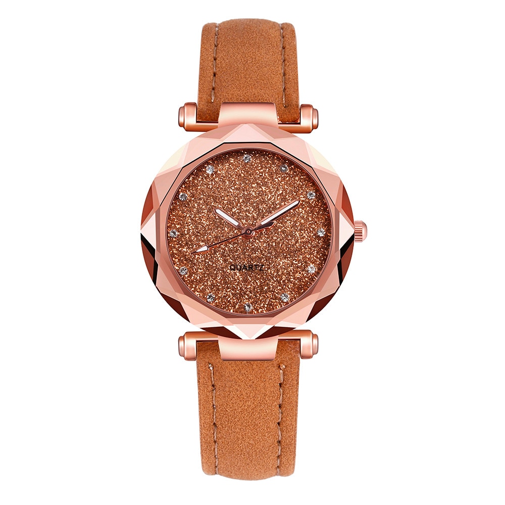 Good Quality Young Girls Luxury Quartz Watch For Womens Fashion Watch With For Leather Belt Montre Femme Strass Dropshipping