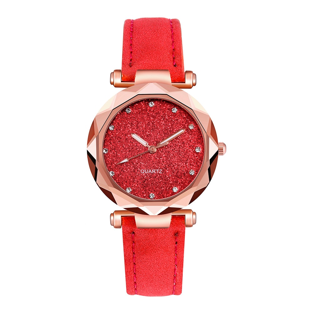 Good Quality Young Girls Luxury Quartz Watch For Womens Fashion Watch With For Leather Belt Montre Femme Strass Dropshipping