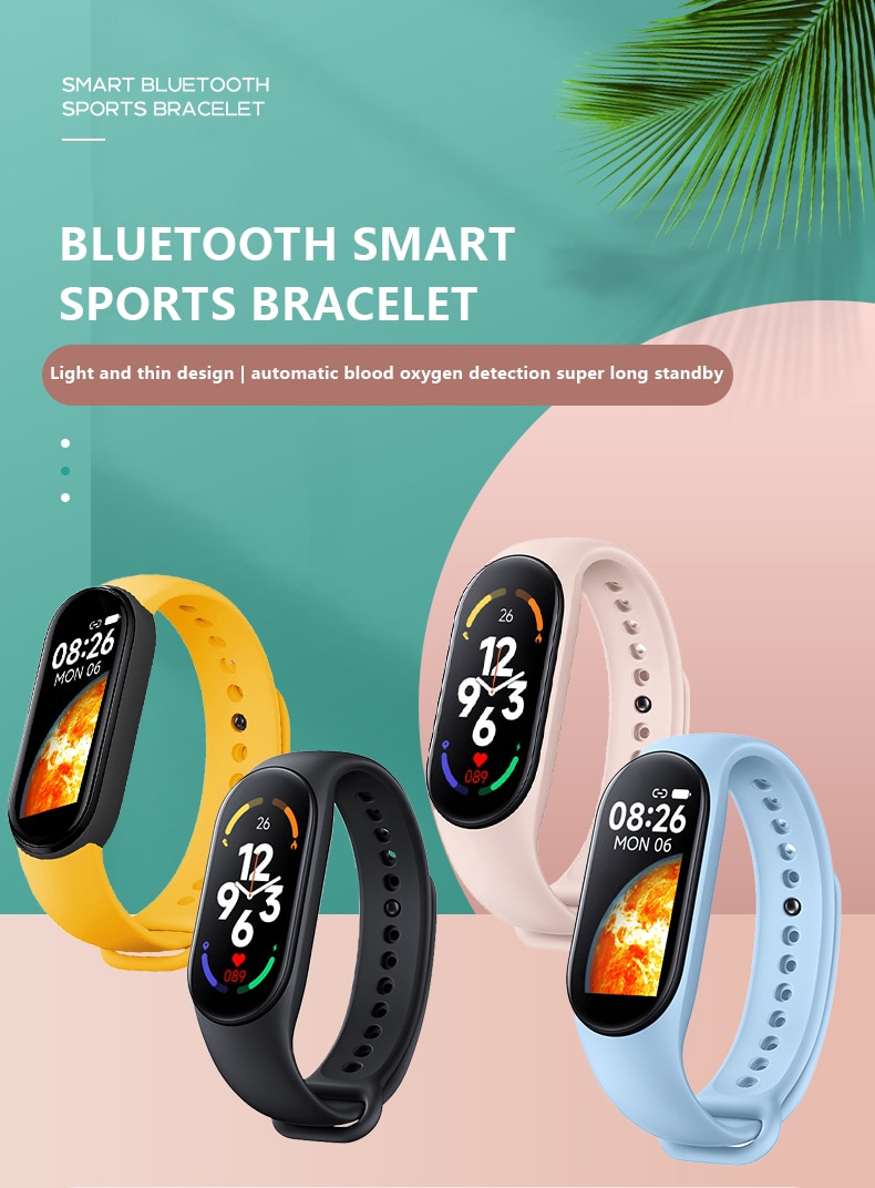 Sports smart watch blood oxygen heart rate monitoring full full screen long battery life