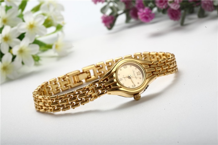 Women Bracelet Watch Mujer Golden Relojes Small Dial Quartz leisure Watch Popular Wristwatch Hour female ladies elegant watches