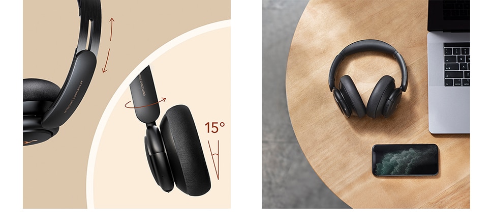 Anker Soundcore Life Q30 Hybrid Active Noise Cancelling wireless bluetooth Headphones with Multiple Modes, Hi-Res Sound, 40H