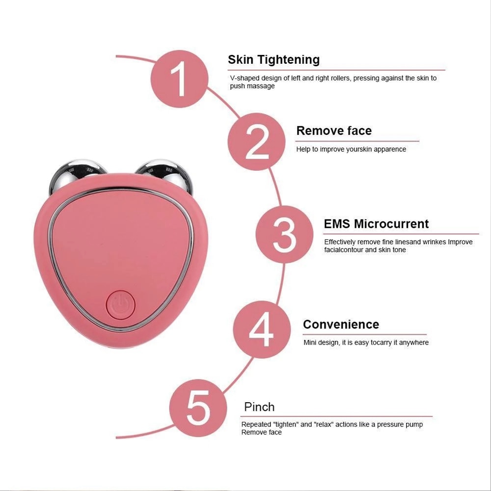 Face Lifting Machine Non Surgical Skin Tightening Toning Set Microcurrent Massager Facial Beauty Anti Aging Remove Wrinkle
