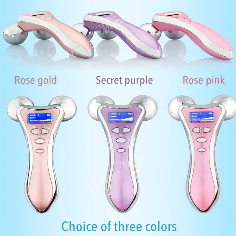 Mini Microcurrent Face lifting Machine EMS Skin Tighten Vibration Massager Facial Wrinkle Remover Anti Aging Beauty Device