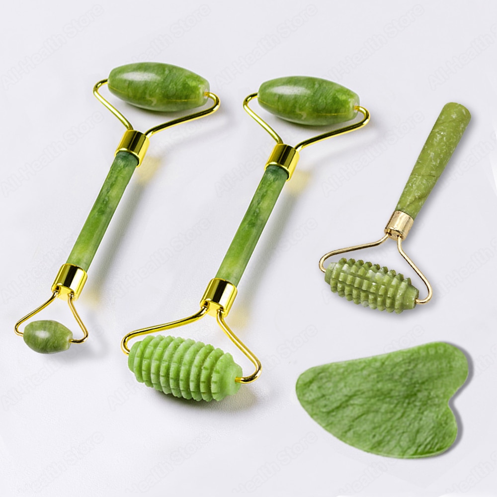 Natural Massager For Face Gouache Scraper For Face Massager Jade Roller Guasha Scraper For Face Microniddle Roller Face Gua Sha