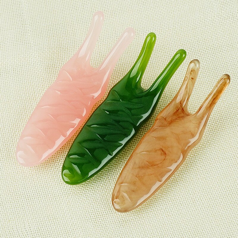 1Pcs Worm Shape Resin Nose Massager Promote Blood Circulation For Trigger Point Therapy Pedicure Gua Sha Board Nose Lifting Tool
