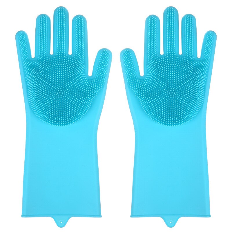 Magic Dishwashing Silicone Gloves Protect Hand Dirt Clean Brushes Cleaning Tool Kitchen Accessories Wash Fruit Vegetable Gadgets