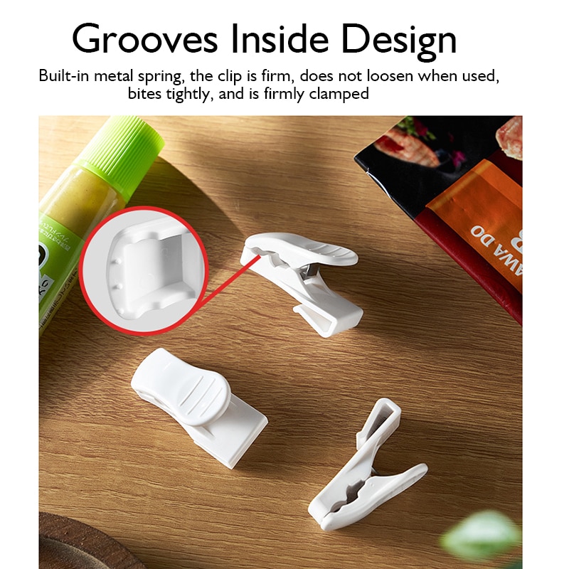 4Pcs Refrigerator Door Organizer Hook Household Sundries Sorting Clip Used to Refrigerator Side Door For Small Objects Container