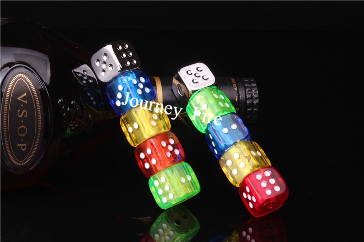 Personality Free Fire Dice Lighter Funny Glowing Toy Butane Refillable Gas Lighter Portable Gadgets For Men Rotatable Lighter