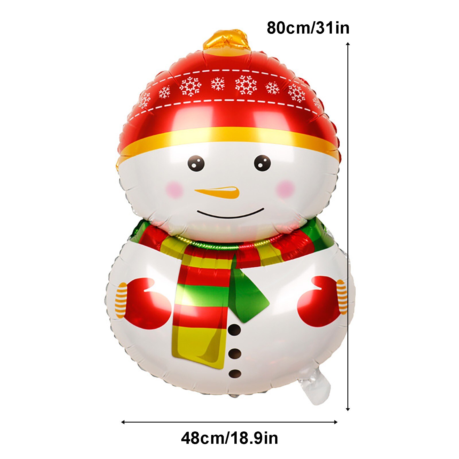 1pcs Mini Christmas Balloons Santa Claus Snowman Elk Air Globos Noel Bell Inflatable Toys Kid Christmas Decoration Navidad 2022
