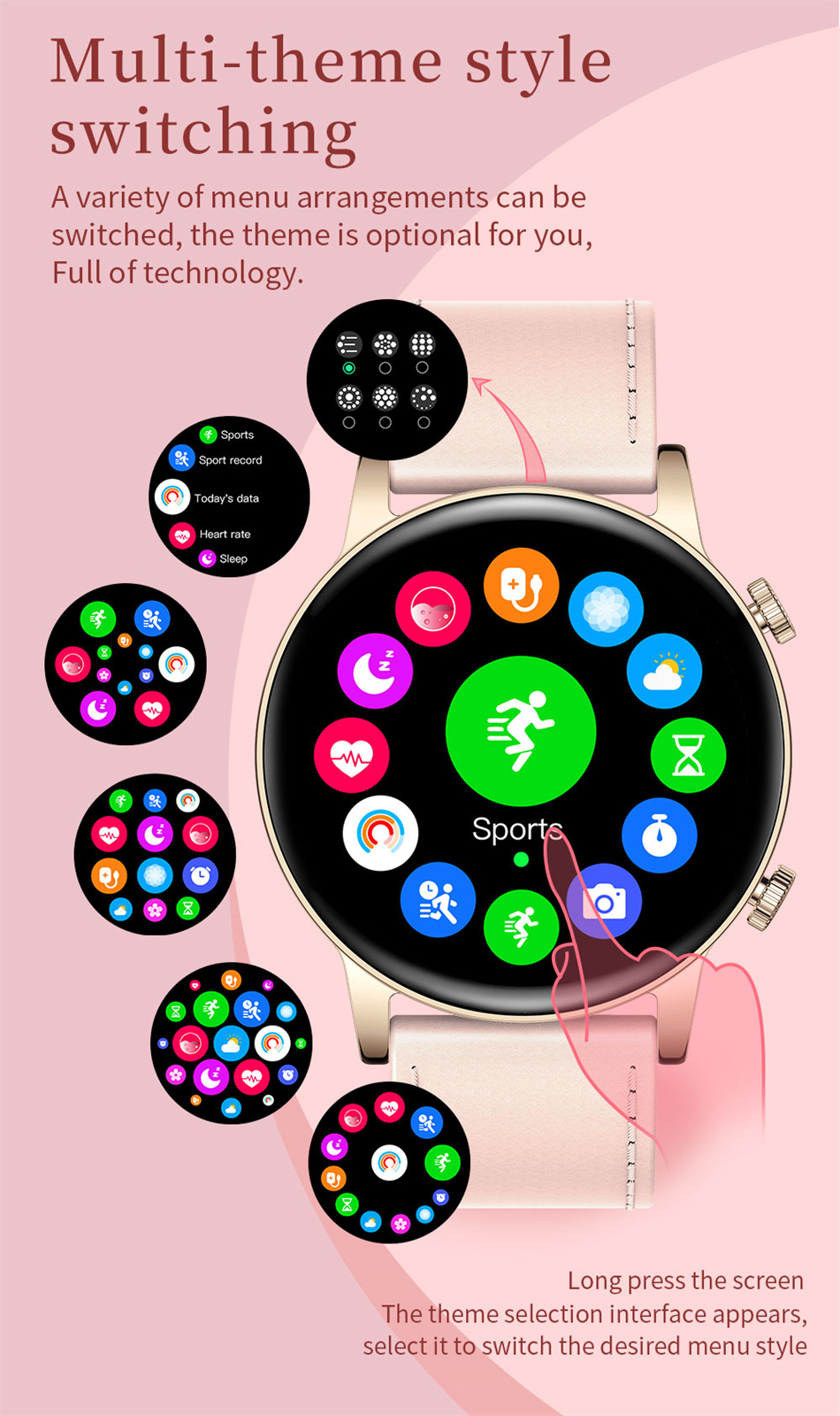 New Bluetooth Call Ladies Smart Watch Women AMOLED 360*360 HD Screen Always Display Watches Custom Dial SmartWatch For Xiaomi