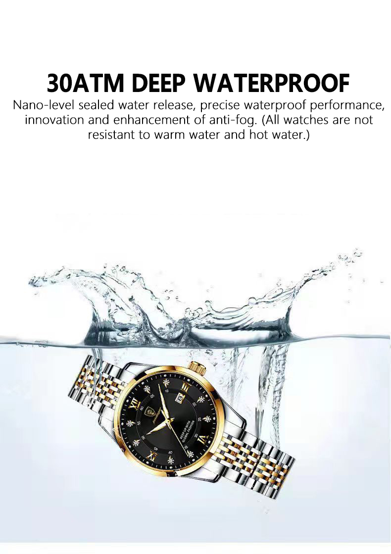 POEDAGAR Women Watches Luxury Fashion Ladies Quartz Watch Waterproof Luminous Date Stainless Stain Wristwatch Girlfriend Gift
