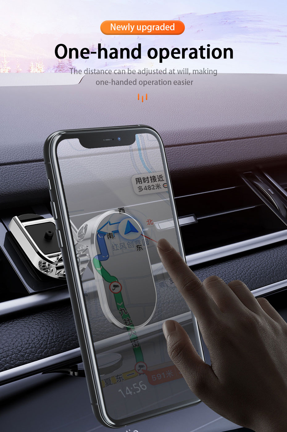 Foldable Magnetic Phone Holder in Car GPS Air Vent Mount Magnet CellPhone Stand Portable Car Mobile Support For iPhone 13 Xiaomi