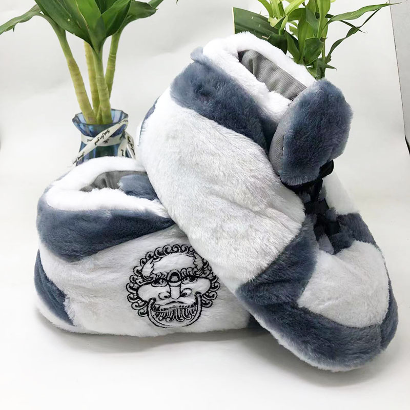 One size slippers for both men and women winter warm household cotton shoes