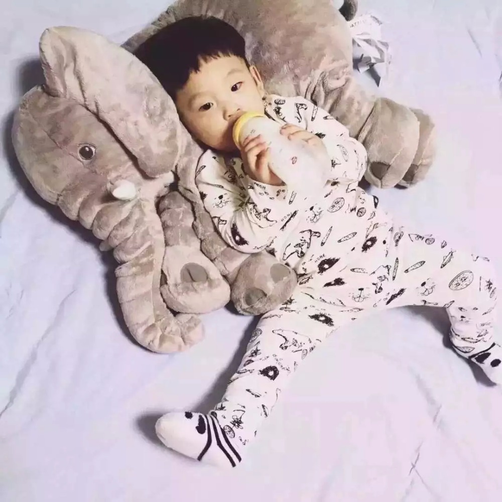 Big Size 60cm Infant Soft Appease Elephant Playmate Calm Doll Baby Toys Elephant Pillow Plush Toys Stuffed Doll