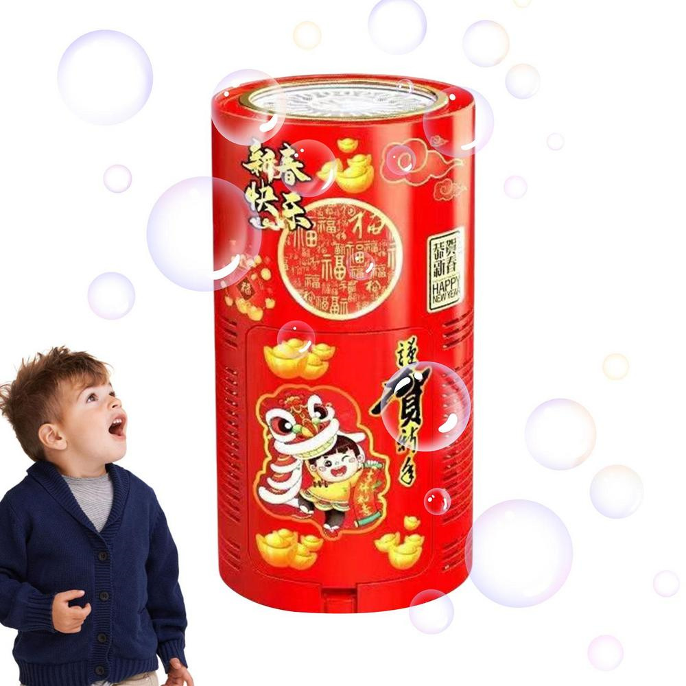 Electric Fireworks Bubble Machine 10/36 Holes Automatic Soap Bubbles Machine With Flash Lights Sounds Party Games Kids Toys Gift