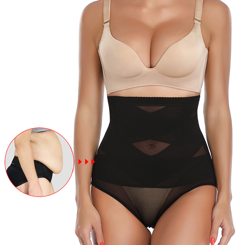 Cross Compression Abs Shaping Pants High Waist Shapewear Knickers Tummy Control Panties Butt Lifter Sexy Body Underwear Shaper